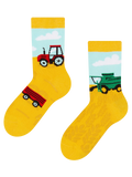 Vidám gyerekzokni Traktor
