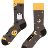 Vidám zokni Halloweeni macska