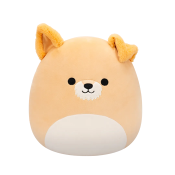 SQUISHMALLOWS Cooper, a fehér hasú bézs kutyus, 30 cm
