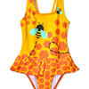 Vidám lány fürdőruha Méhecskék