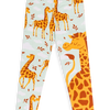 Vidám gyerek pamut leggings Szerelmes zsiráfok