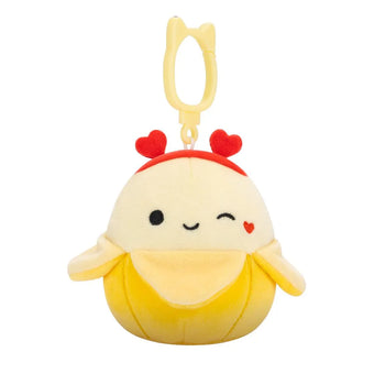 SQUISHMALLOWS Banán kulcstartó – Junie, 9 cm