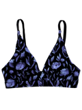 Női varrás nélküli bralette melltartó Éjféli pipacs