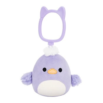 SQUISHMALLOWS Kulcstartó – Daquarius, a lila kacsa, 9 cm