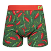 Vidám férfi bokszeralsó Chili paprika