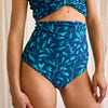 Női MagicMix bikini alsó Türkiz virágok