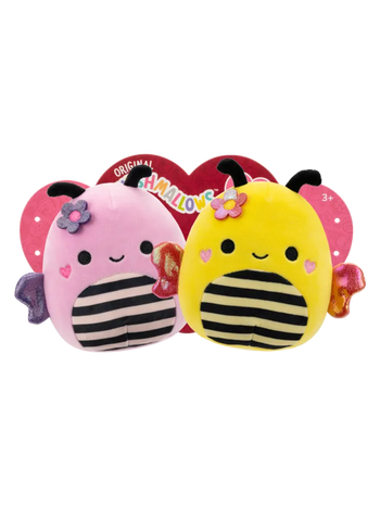 SQUISHMALLOWS 1 + 1 Sunny és Leonie, a méhecskék, 20 cm