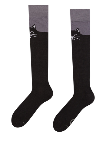 Vidám térdzokni Fekete macska