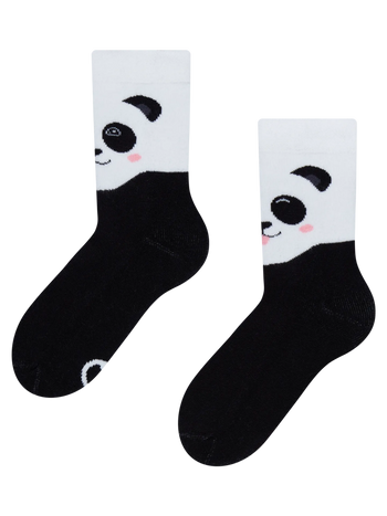 Vidám meleg gyerek zokni Boldog panda