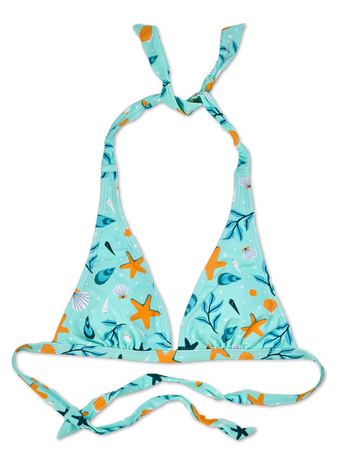 Vidám bikini felső Kagylók