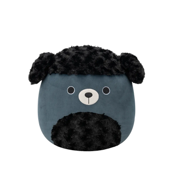 SQUISHMALLOWS Jettward, a fekete szőrös uszkár, 30 cm