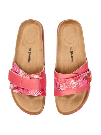 Női parafa papucs Hibiszkusz