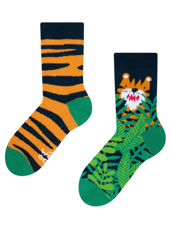 Vidám gyerekzokni Tigris