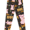 Vidám gyerek pamut leggings Malackák a farmon