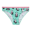 Vidám női alsó Panda és szívecskék