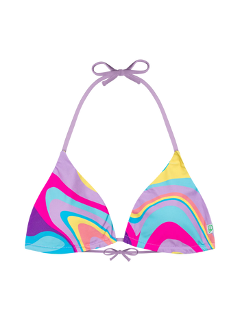 Vidám bikini felső Színes hullámok