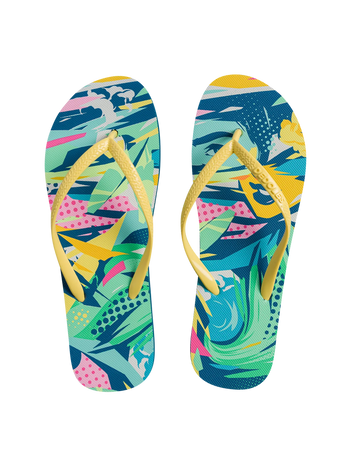 Vidám flip-flop Pop Art