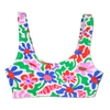 Vidám sportos bikini felső Bolondos virágok
