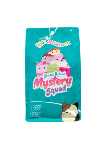 SQUISHMALLOWS Mystery csomag illatos plüssfigurával Torkos társaság