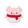 SQUISHMALLOWS Rózsaszínű axolotl sállal – Archie, 30 cm