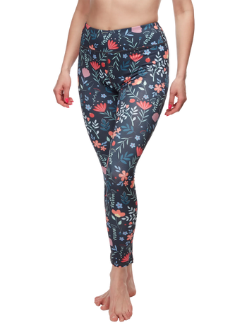 Vidám fitnesz leggings Kerti virágok