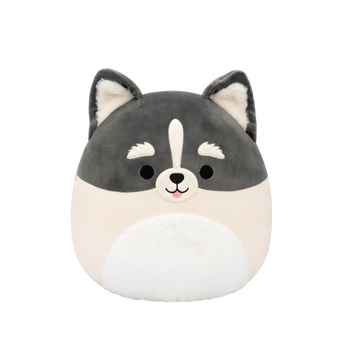 SQUISHMALLOWS Paolo, a szürkésfehér pomsky, 30 cm