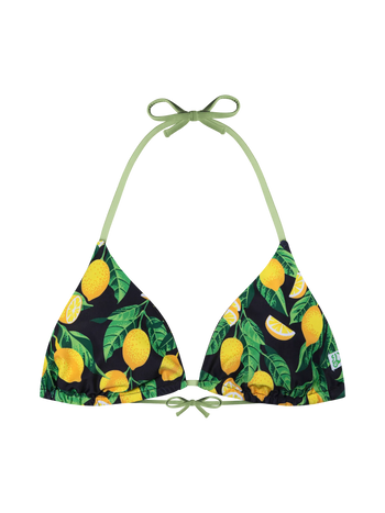 Vidám bikini felső Citromok