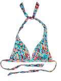Vidám bikini felső Színes mozaik