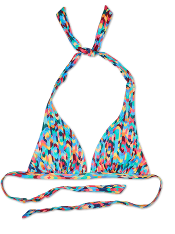 Vidám bikini felső Színes mozaik