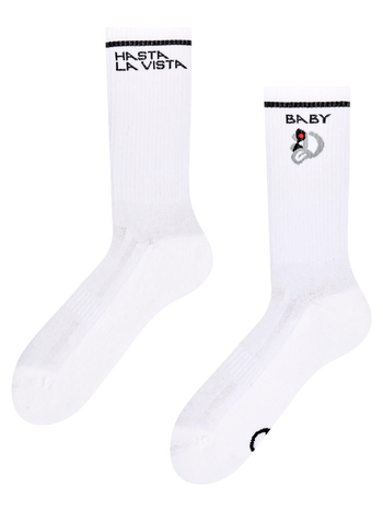 Vidám funkcionális zokni Hasta la Vista