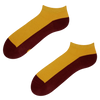 Mustársárga bokazokni Lábnyom