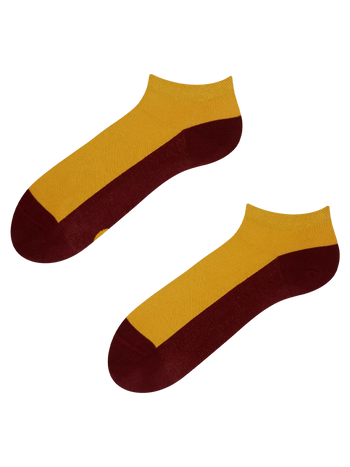 Mustársárga bokazokni Lábnyom