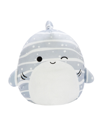 SQUISHMALLOWS Saschie, a csillogó hasú cápa, 30 cm