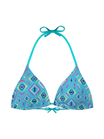 Vidám bikini felső Azték minta