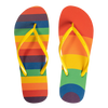 Vidám flip-flop Szivárványcsíkok