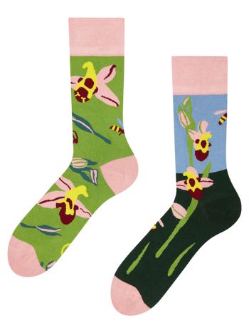 Vidám bambusz zokni Orchidea bangó