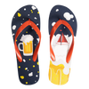 Vidám flip-flop Sör és csónak