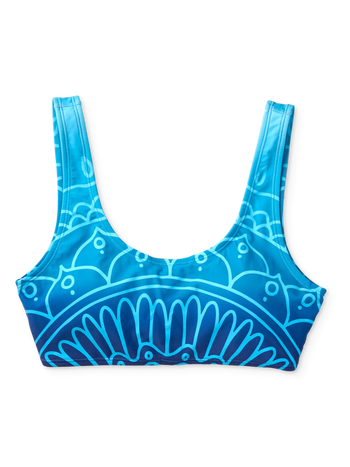Vidám sportos bikini felső Vízi mandala