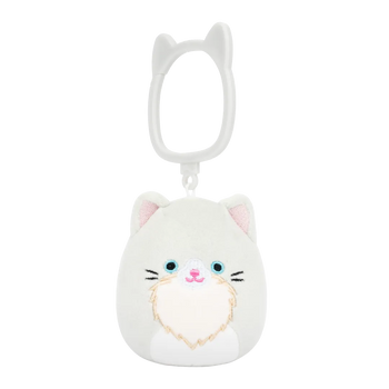 SQUISHMALLOWS Kulcstartó – Zachariah, az angóramacska, 9 cm