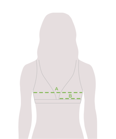 Háromszög bikini felső